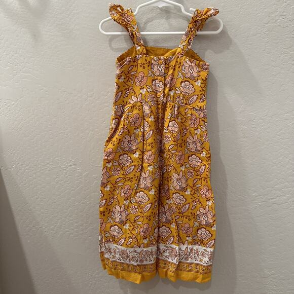 Janie and Jack Golden Floral Paisley Summer Romper - Picture 7 of 10